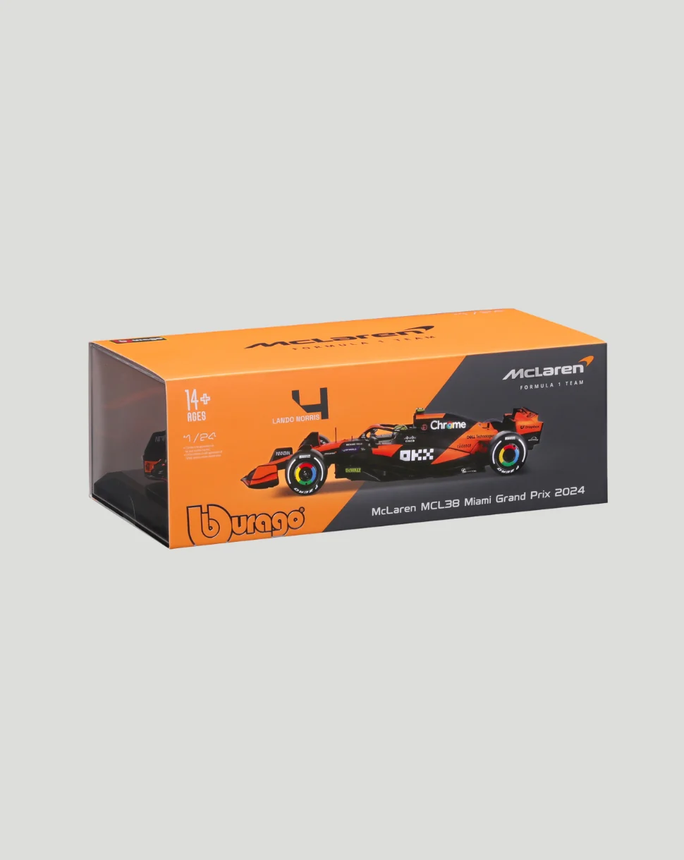 1:24 F1 Mclaren MCL38 2024 With Helmet Norris Model Car - Image 8