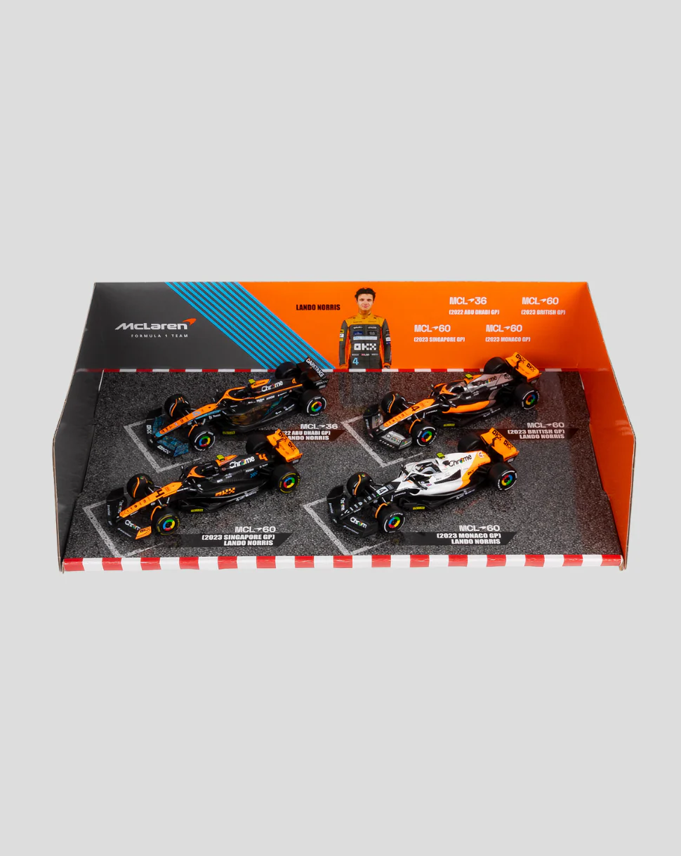 1:43 F1 MCLAREN F1 LANDO NORRIS COLLECTORS 4PK SET - Image 3