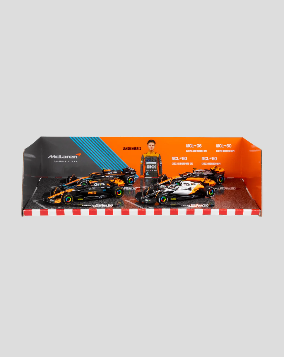 1:43 F1 MCLAREN F1 LANDO NORRIS COLLECTORS 4PK SET - Image 4