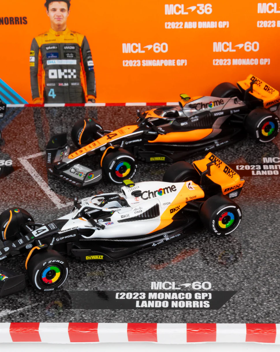 1:43 F1 MCLAREN F1 LANDO NORRIS COLLECTORS 4PK SET - Image 6