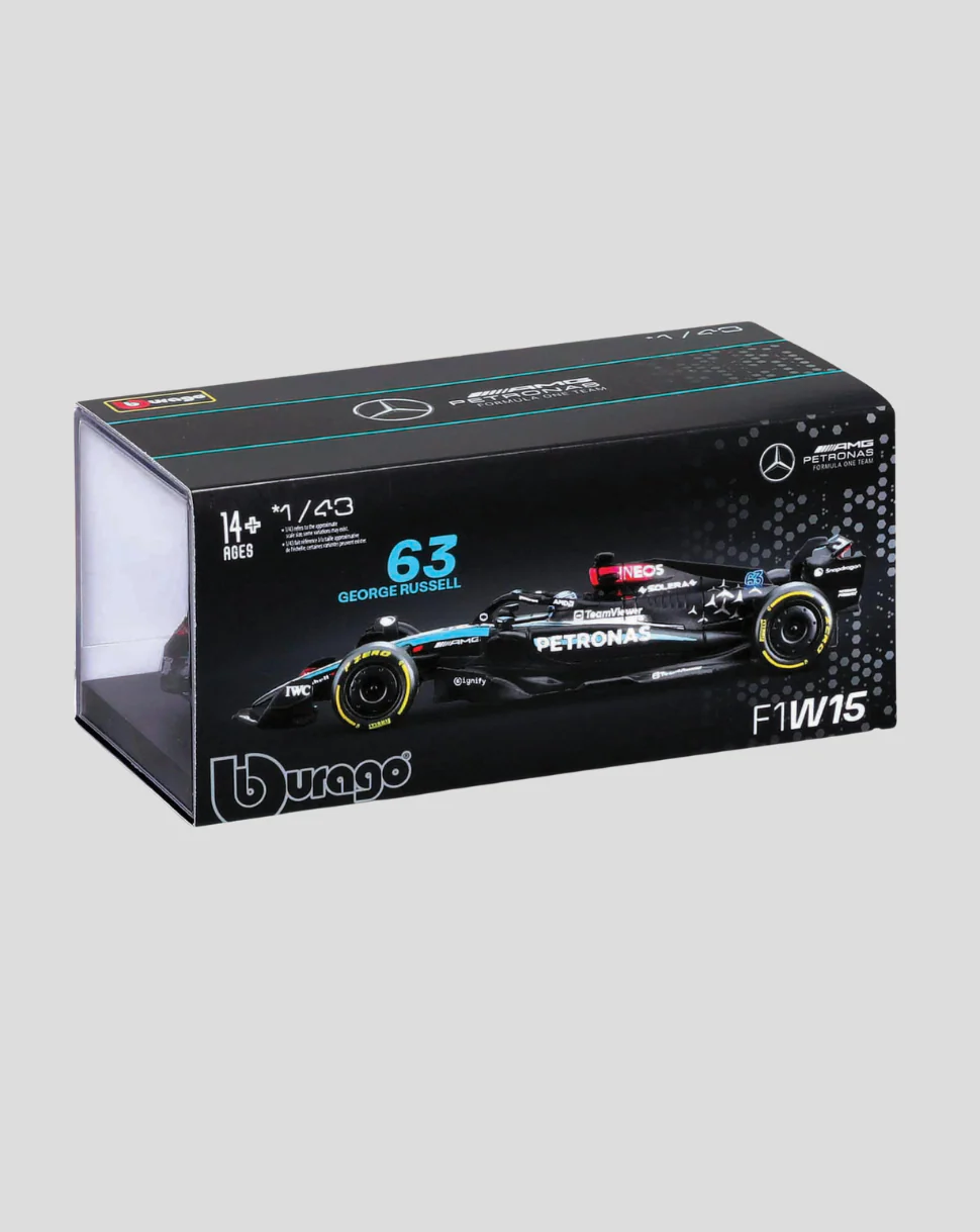 1:43 F1 MERCEDES AMG W15 2024 WITH HELMET RUSSELL - Image 5
