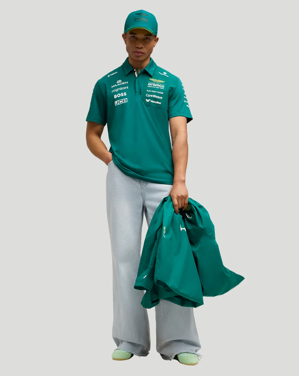 Aston Martin F1 Men's Team Polo - Green - Image 3