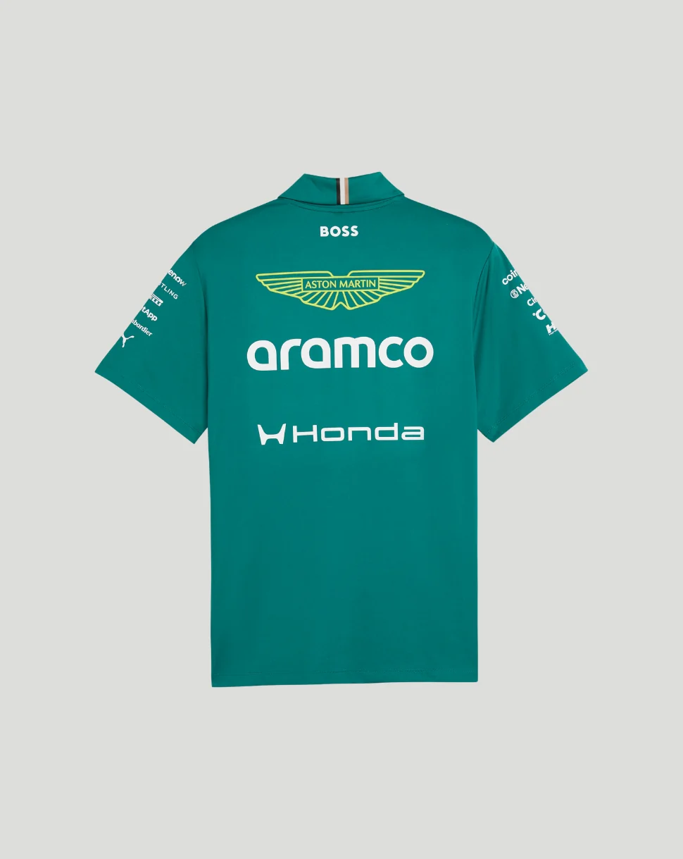 Aston Martin F1 Men's Team Polo - Green - Image 5