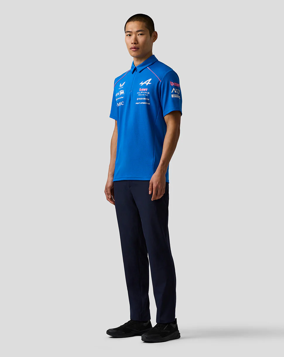 Official Men’s BWT Alpine Formula One Team Polo Shirt - Image 3