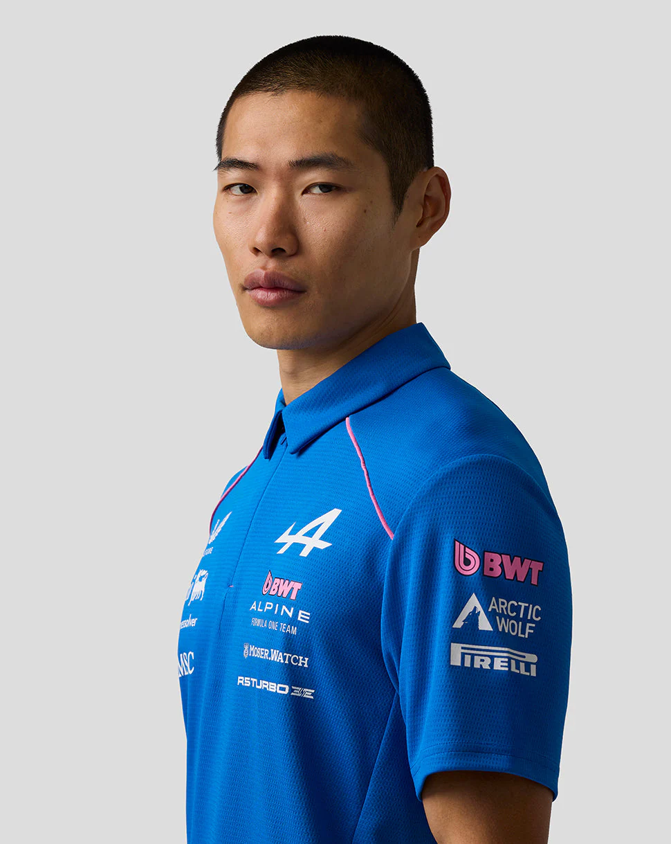 Official Men’s BWT Alpine Formula One Team Polo Shirt - Image 4