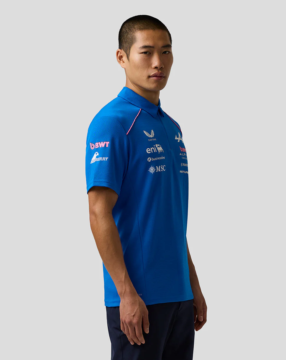 Official Men’s BWT Alpine Formula One Team Polo Shirt - Image 5