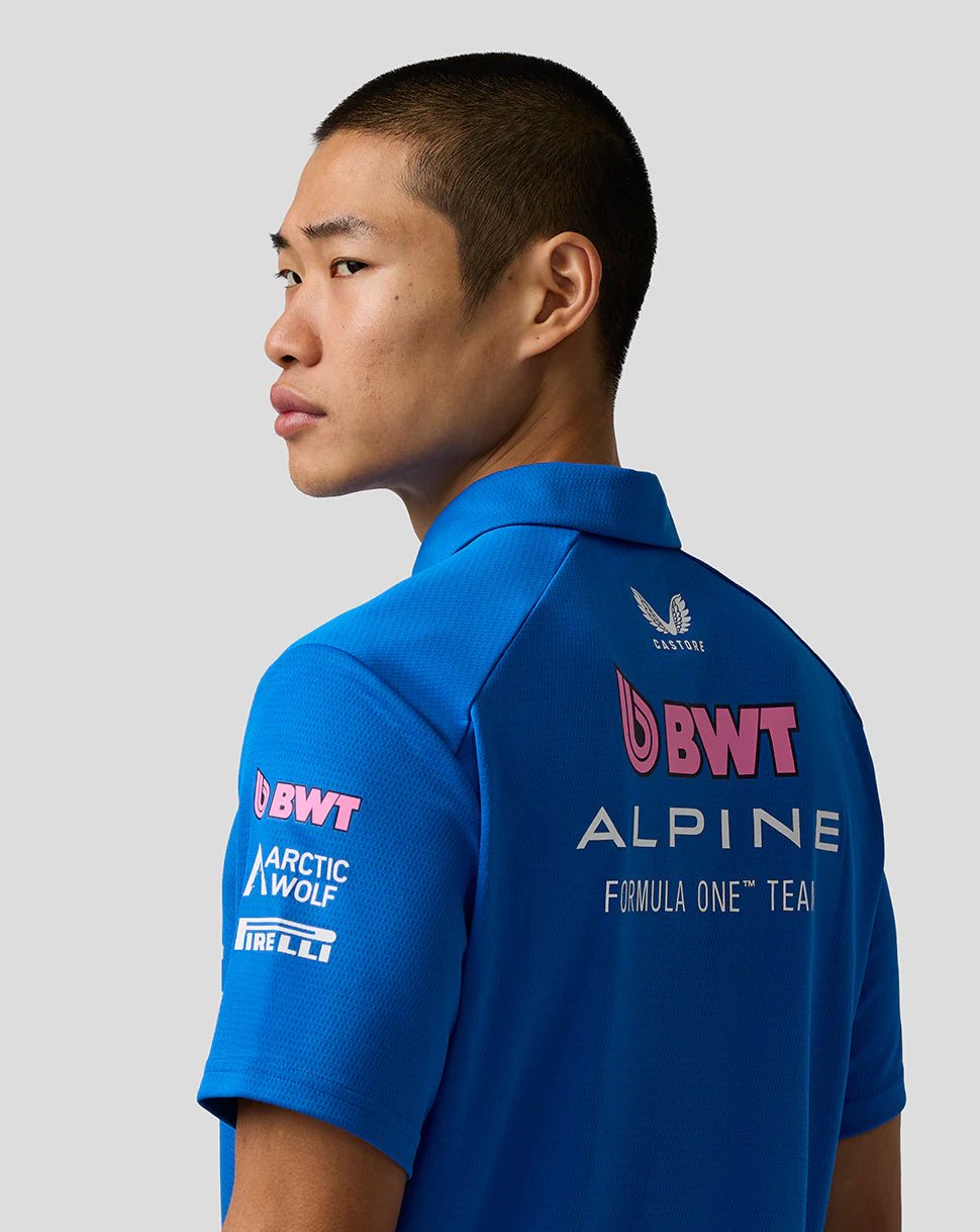 Official Men’s BWT Alpine Formula One Team Polo Shirt - Image 8