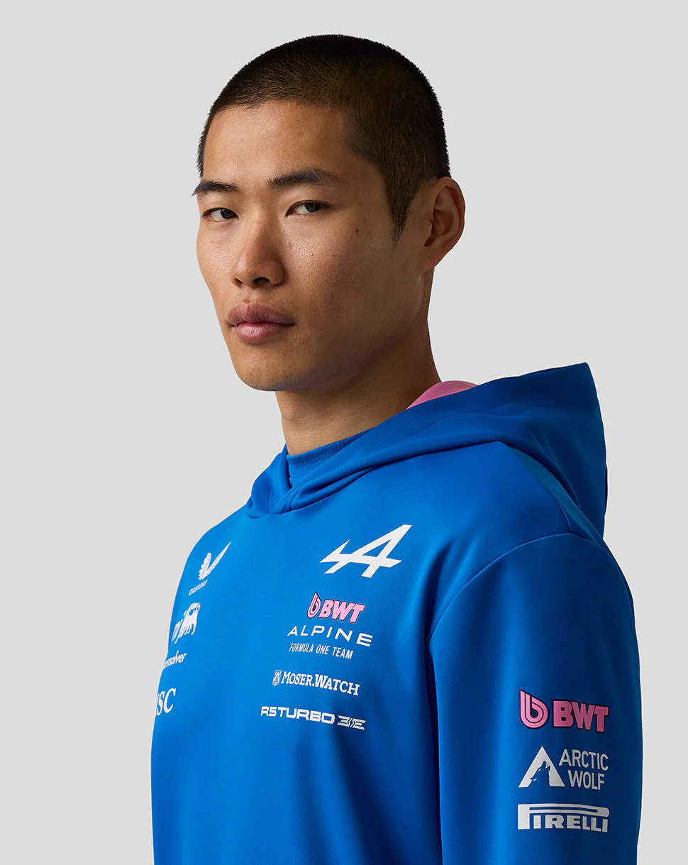 Official Unisex BWT Alpine Formula One Team Pullover Hoodie - Image 7