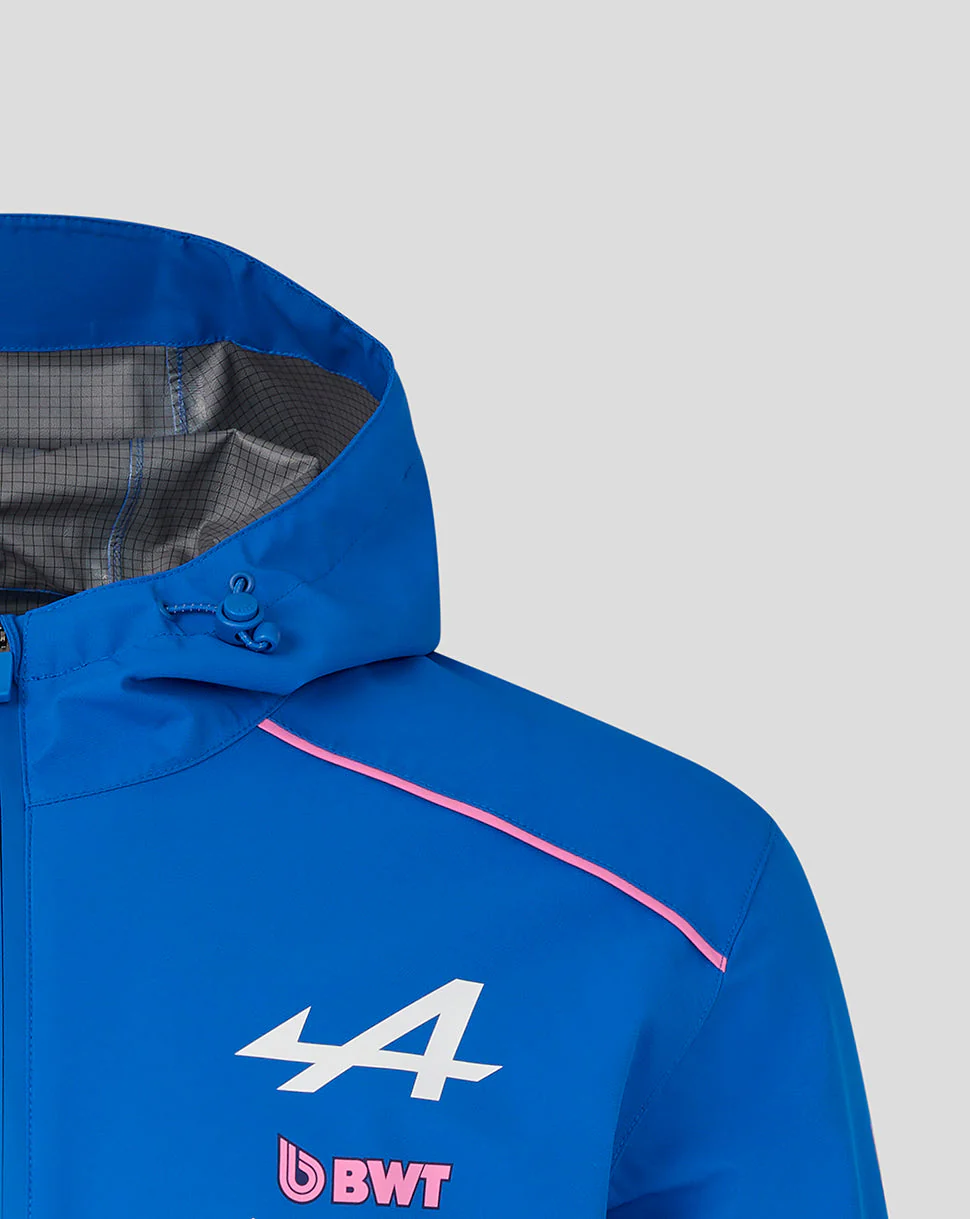 Official Unisex BWT Alpine Formula One Team Rain Jacket - Image 8