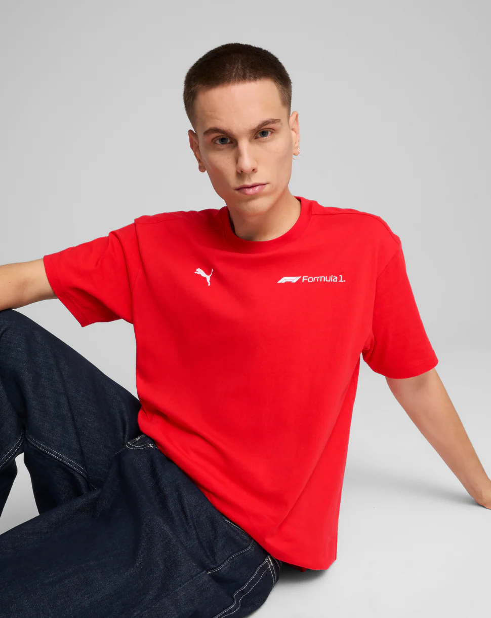 F1 Essential Relaxed Tee - Red - Image 3