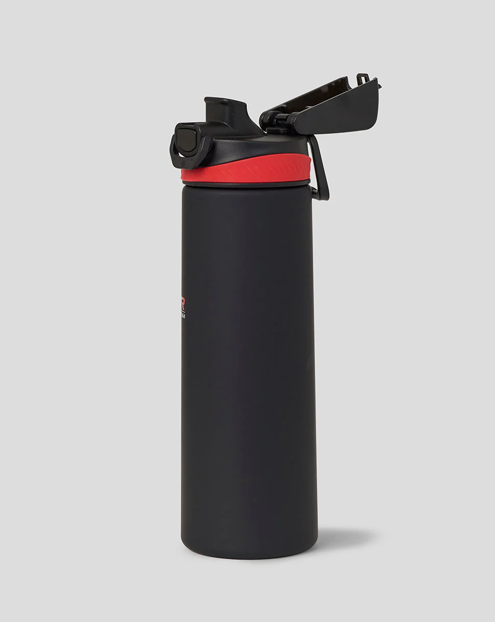 Official Haas Team 750Ml Water Bottle - Black/Flame Scarlet - Image 2