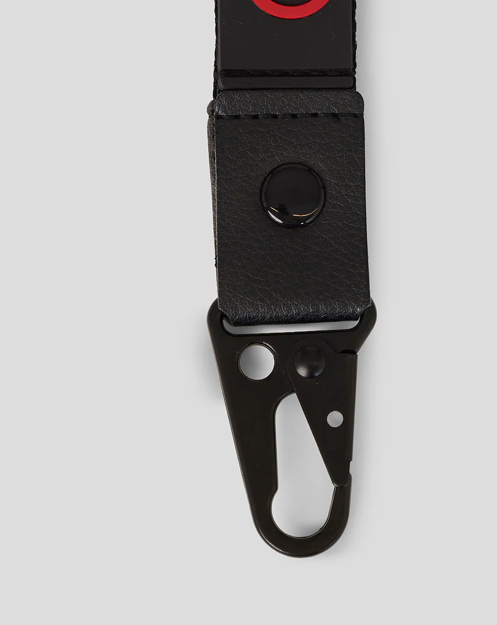 Official Haas Team Lanyard - Black/Flame Scarlet - Image 2