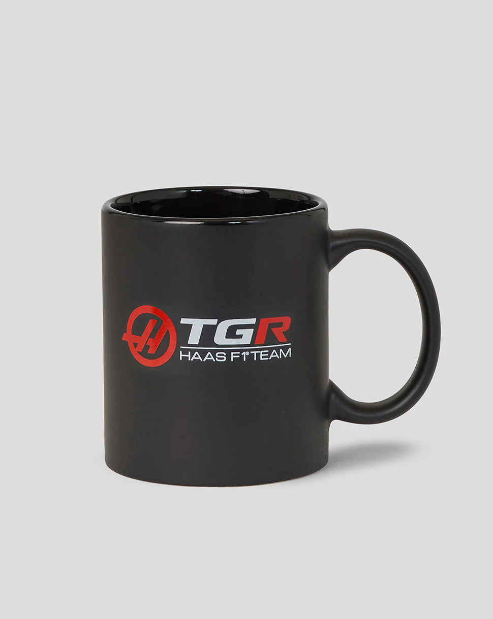 Official Haas Team Mug - Black/Flame Scarlet