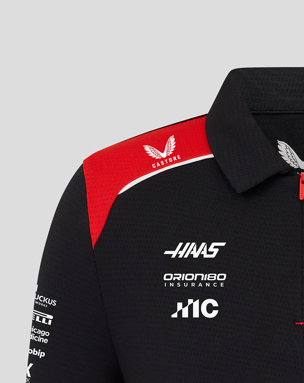 Official Haas Team Junior Short Sleeve Polo Shirt - Image 6