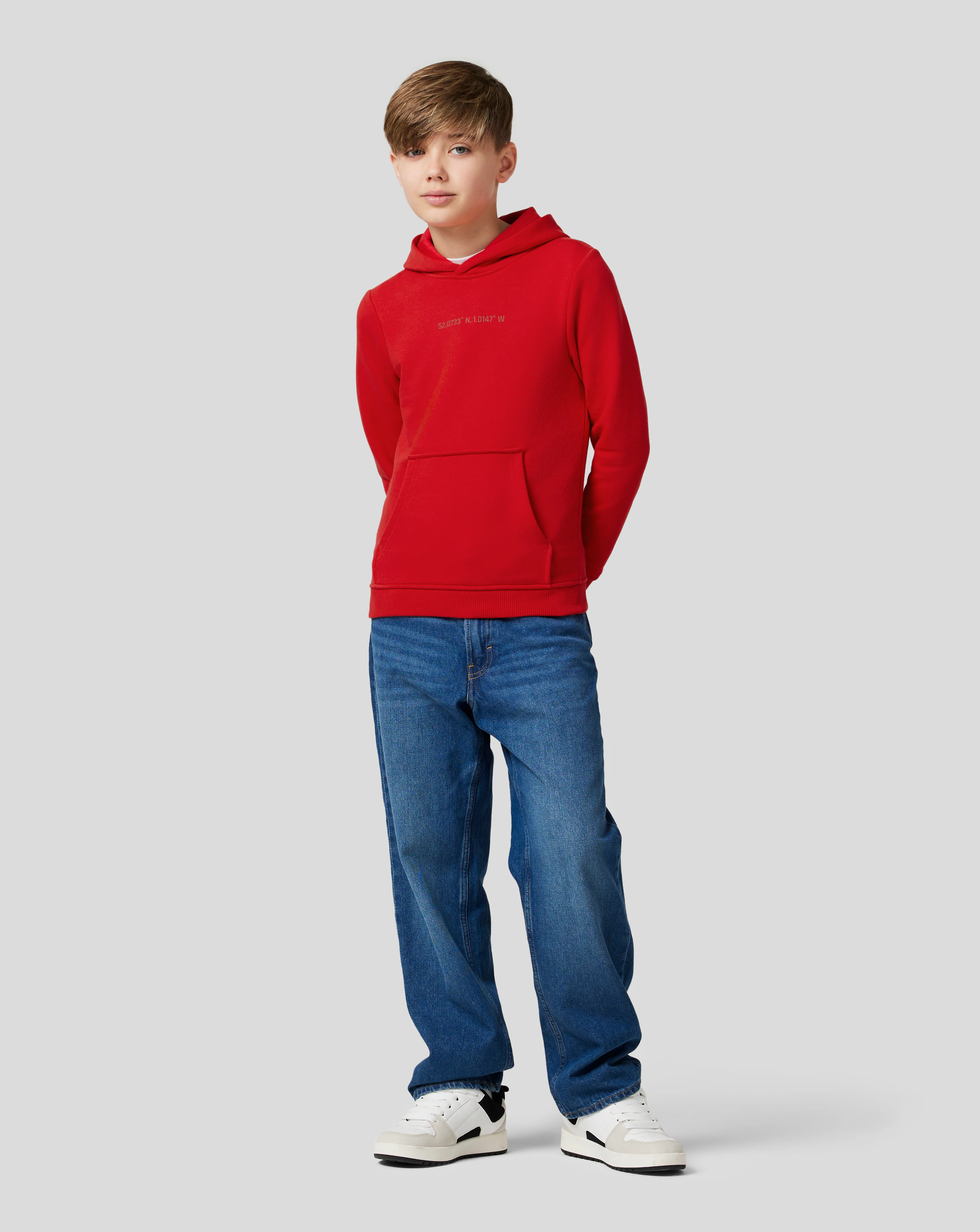 Junior Silverstone Core Hoodie - Racing Red - Image 9