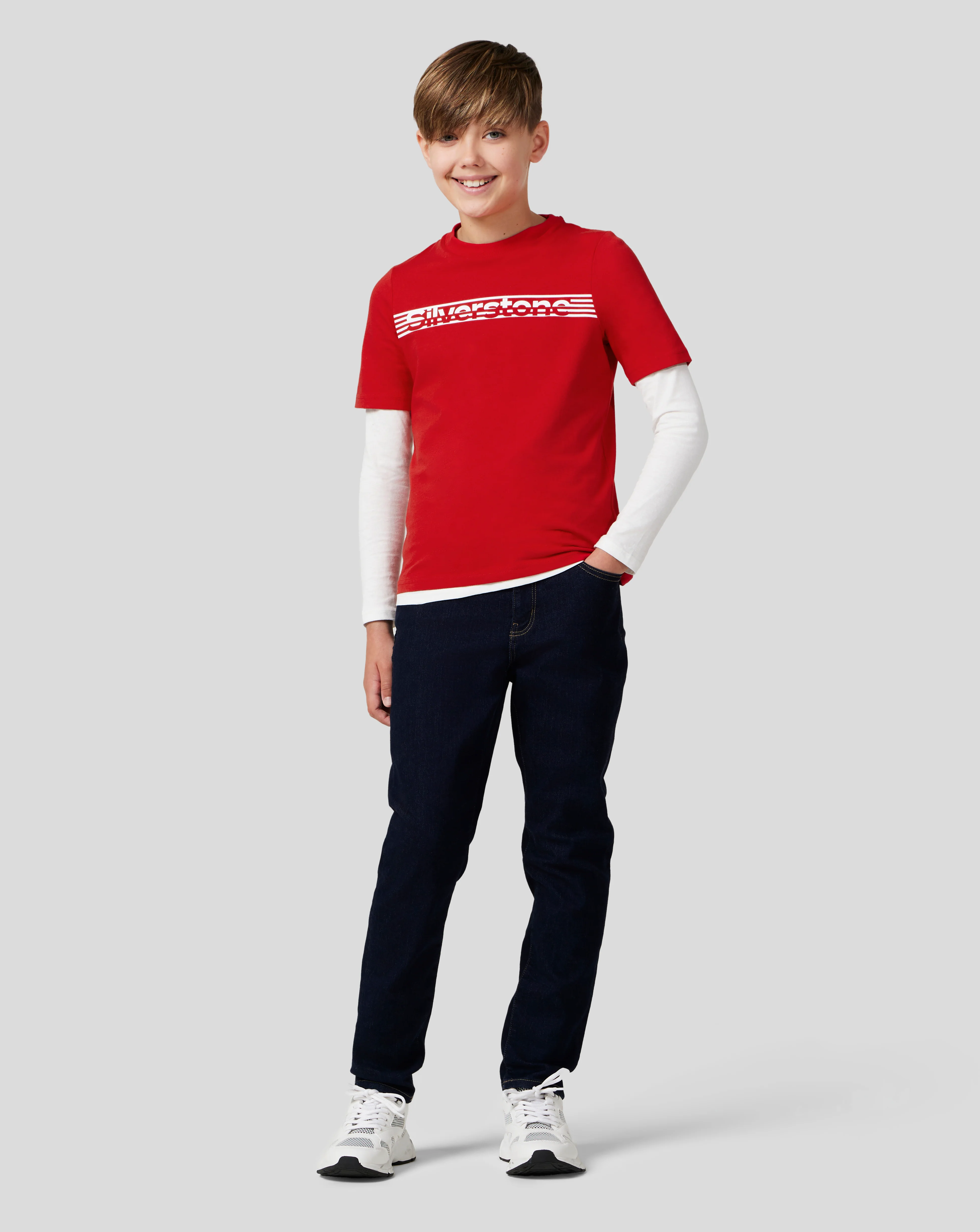 Junior Silverstone Core T-Shirt - Racing Red - Image 9