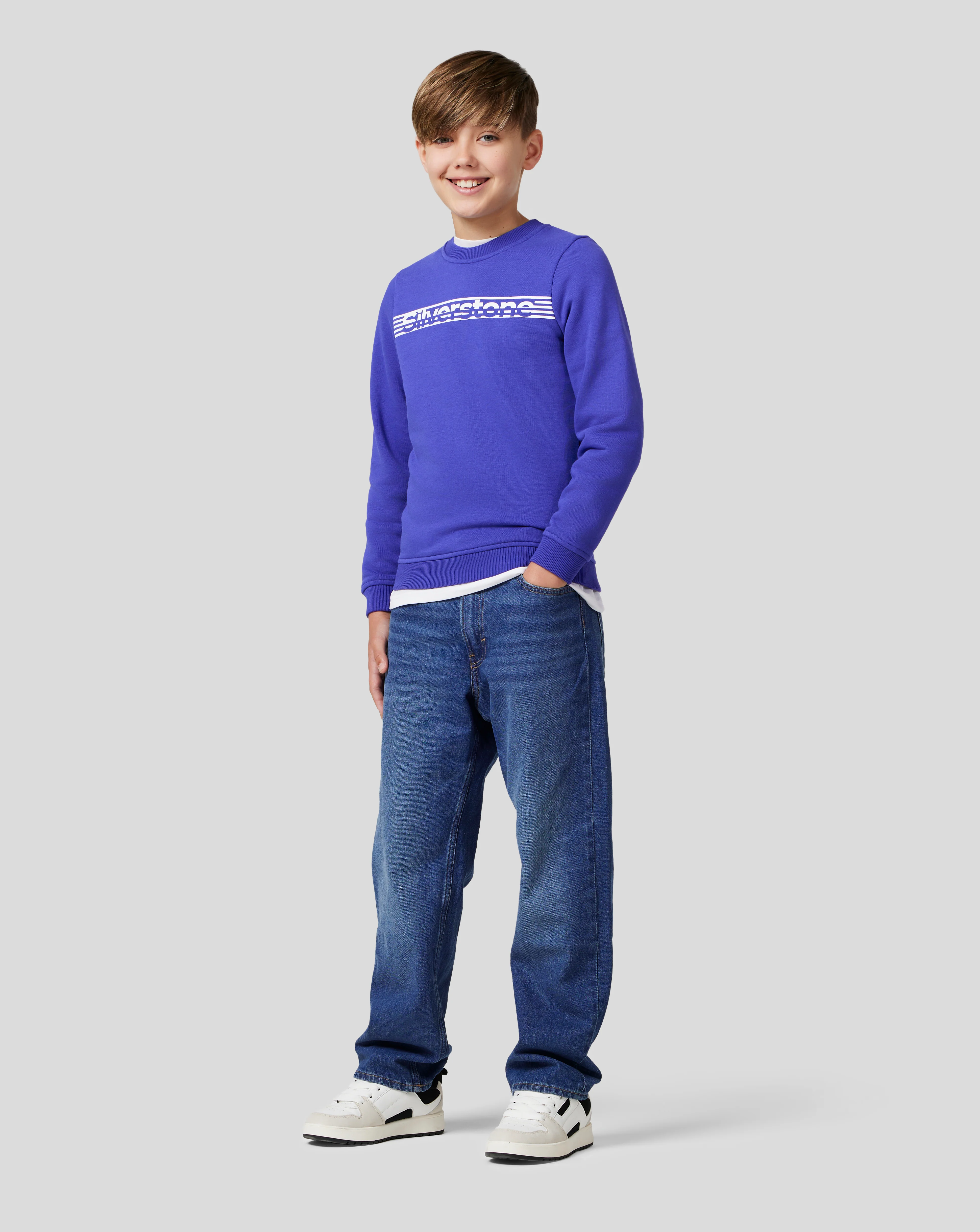 Junior Silverstone Core Sweatshirt - Royal Blue - Image 8
