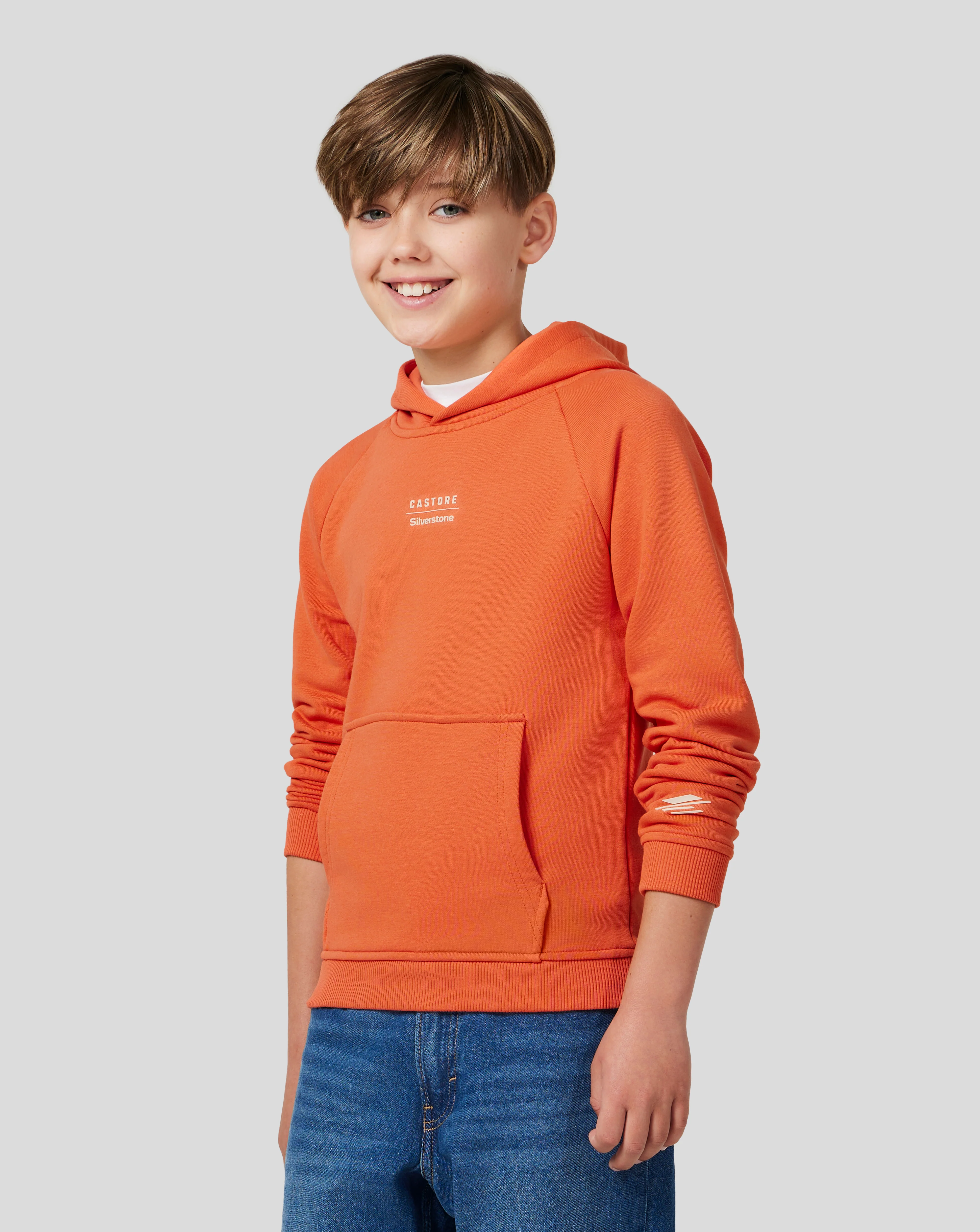 Junior Silverstone x Castore Hoodie - Orange Rust - Image 10