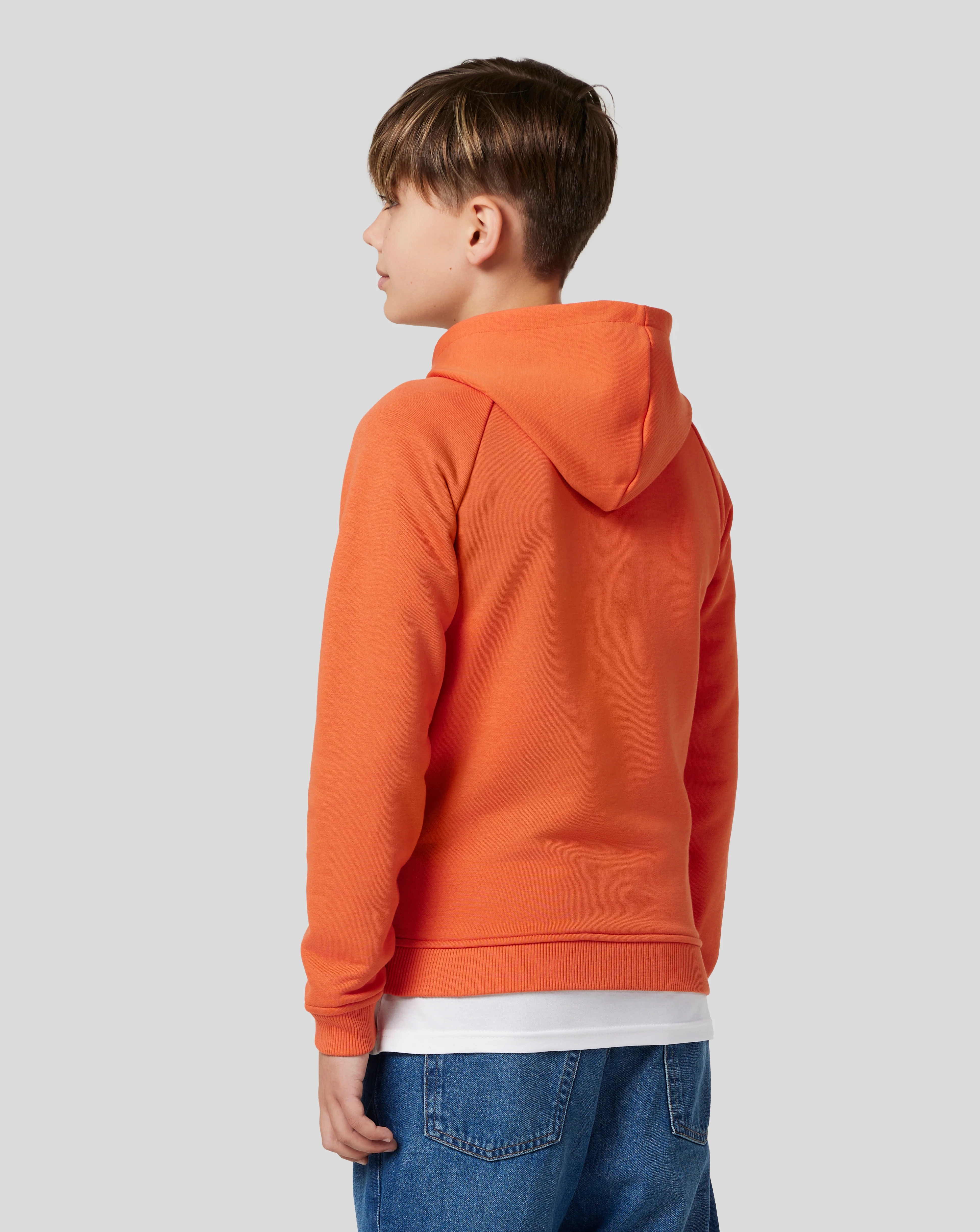 Junior Silverstone x Castore Hoodie - Orange Rust - Image 3