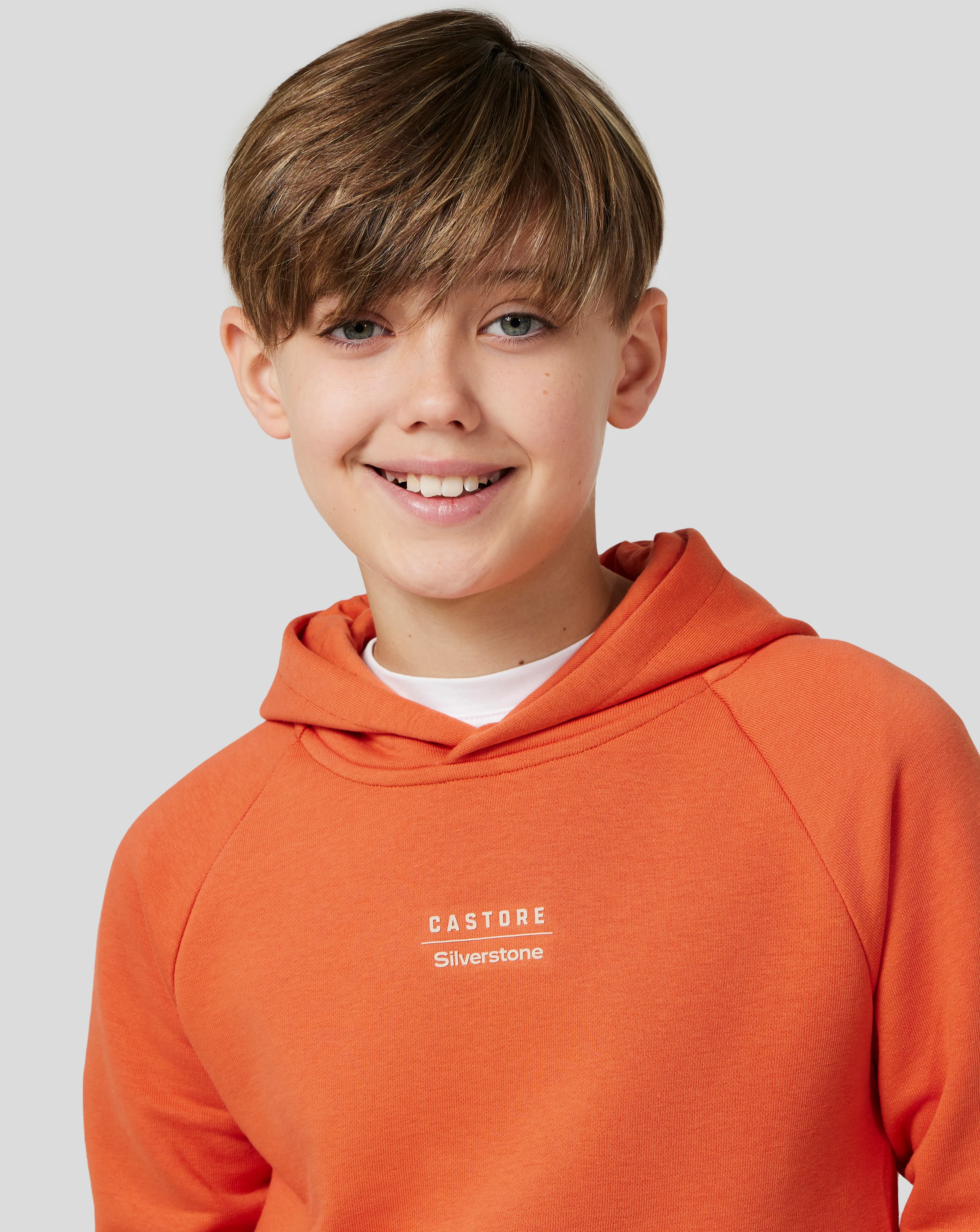 Junior Silverstone x Castore Hoodie - Orange Rust - Image 5