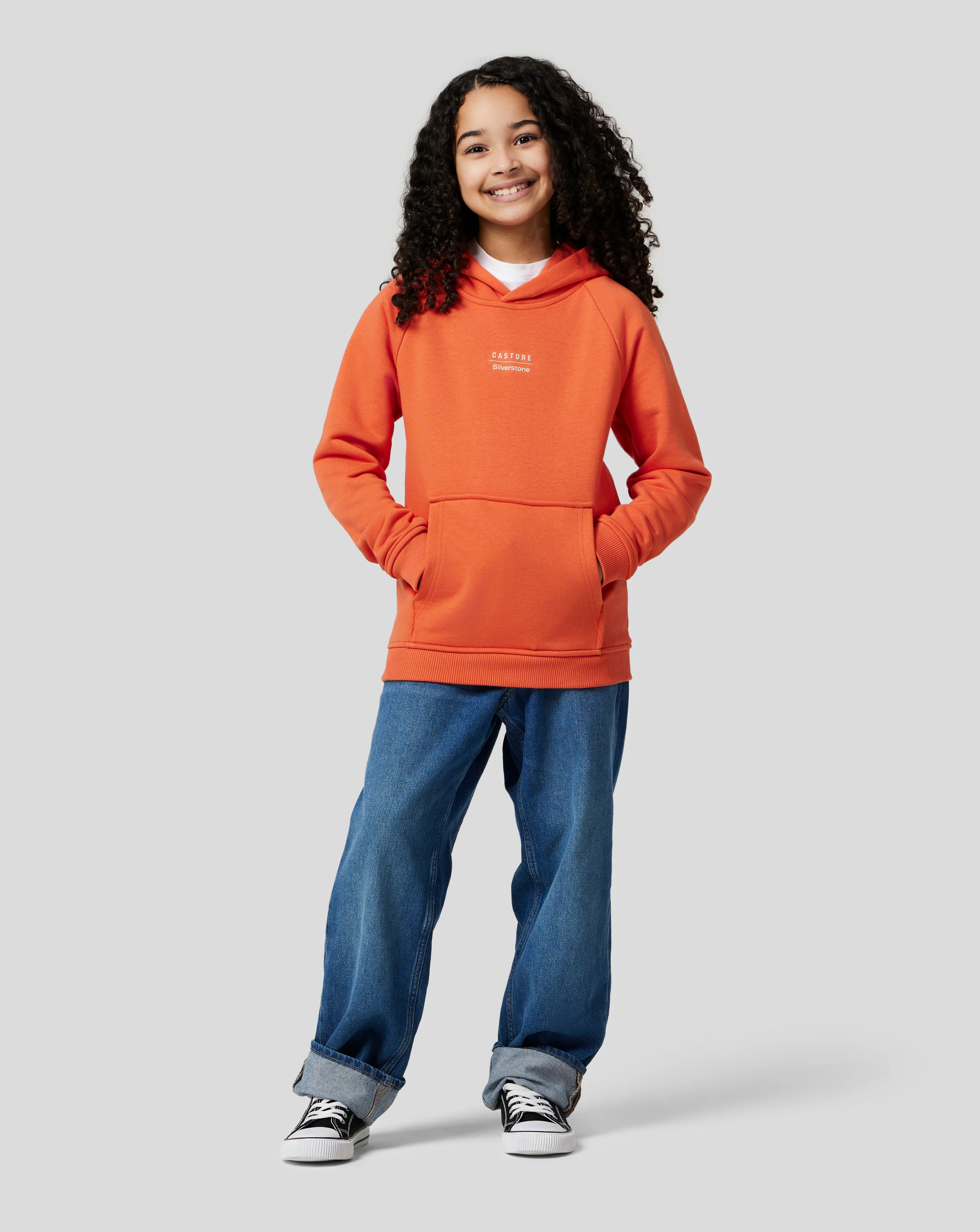 Junior Silverstone x Castore Hoodie - Orange Rust - Image 8