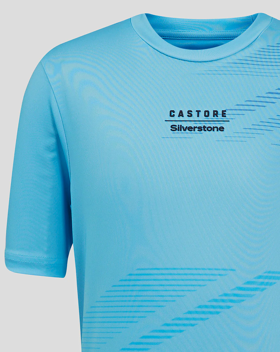 Junior Silverstone x Castore Sublimated T-Shirt - Cabana Blue - Image 3