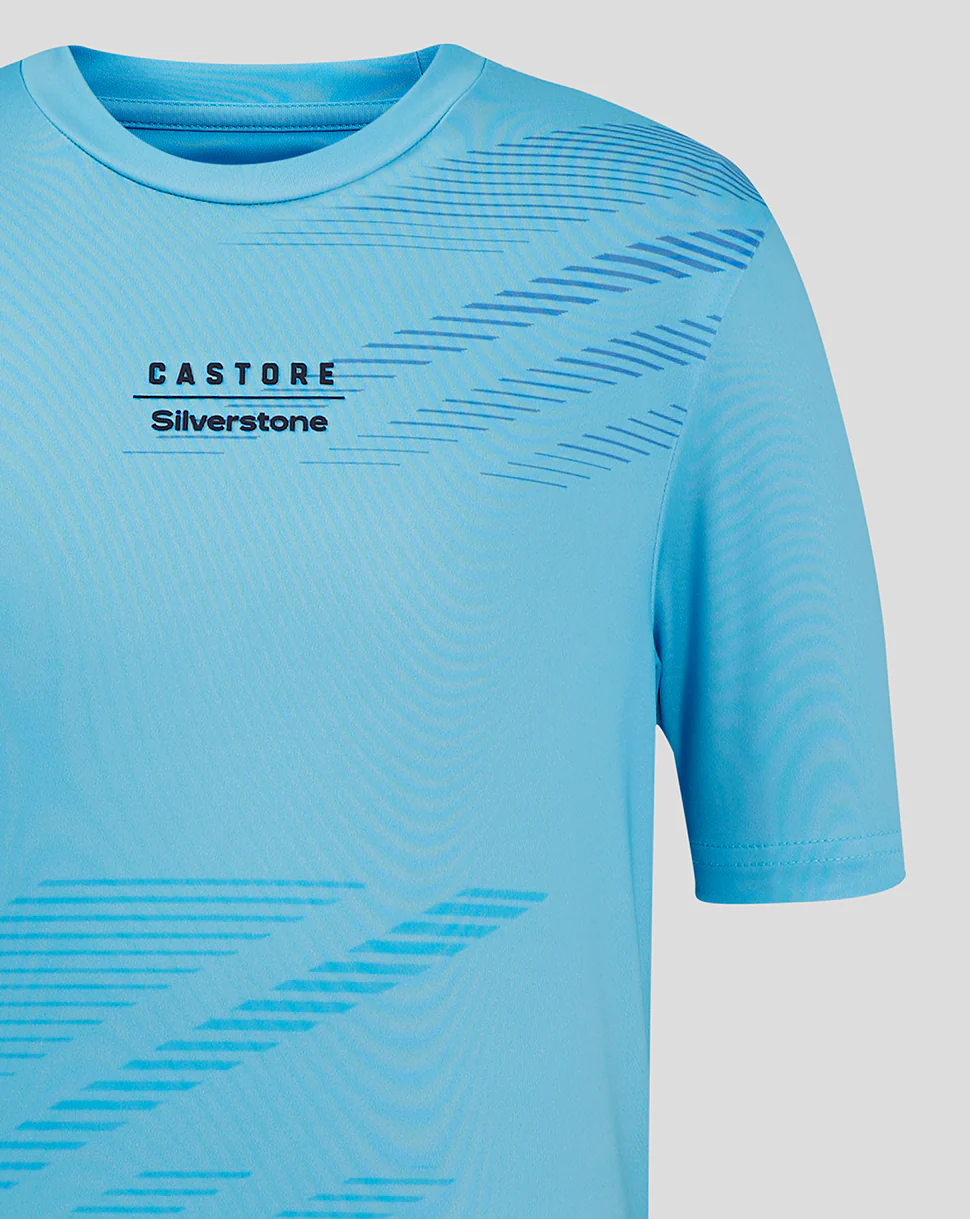 Junior Silverstone x Castore Sublimated T-Shirt - Cabana Blue - Image 4