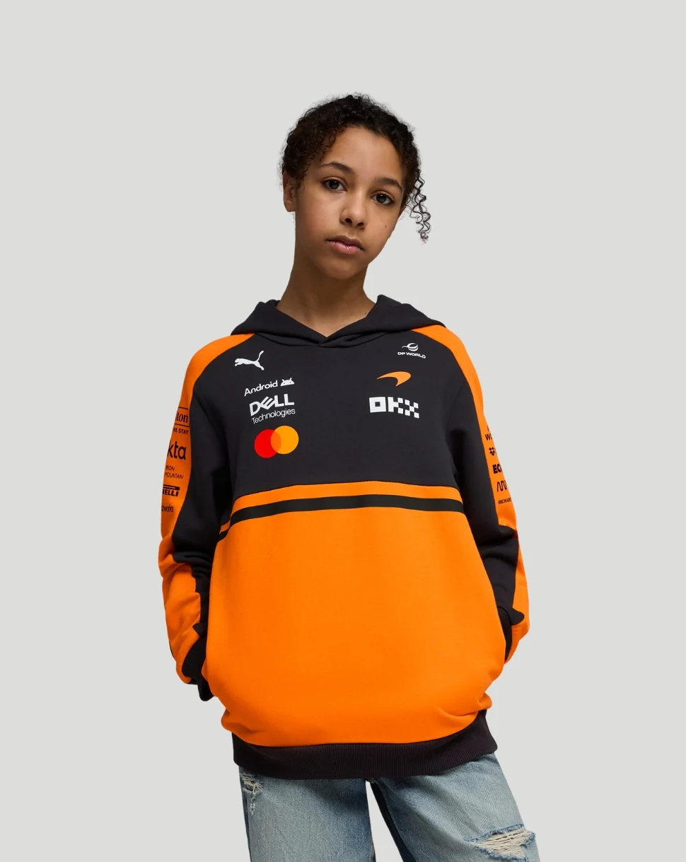 McLaren Junior Team Hoodie - Papaya