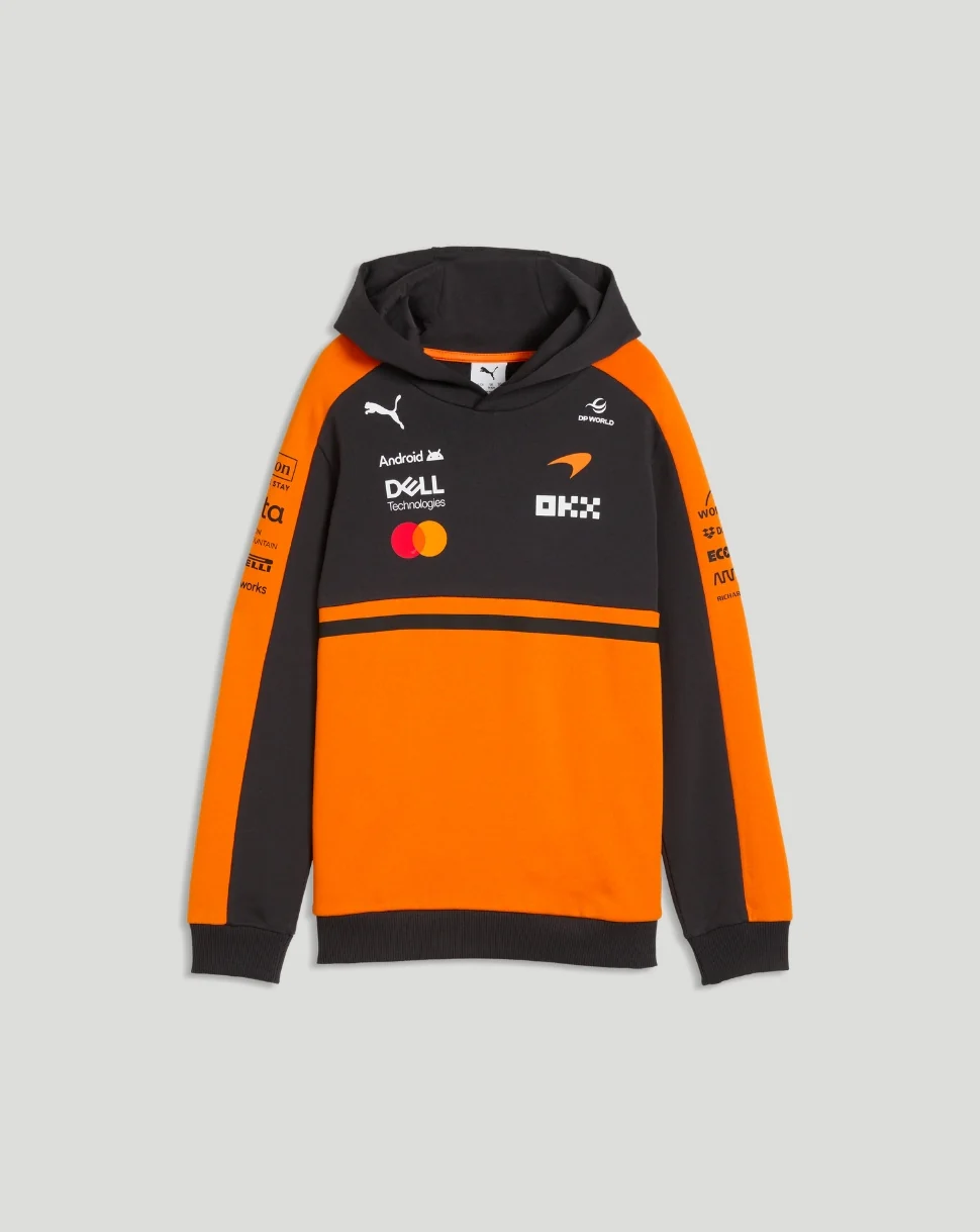 McLaren Junior Team Hoodie - Papaya - Image 3