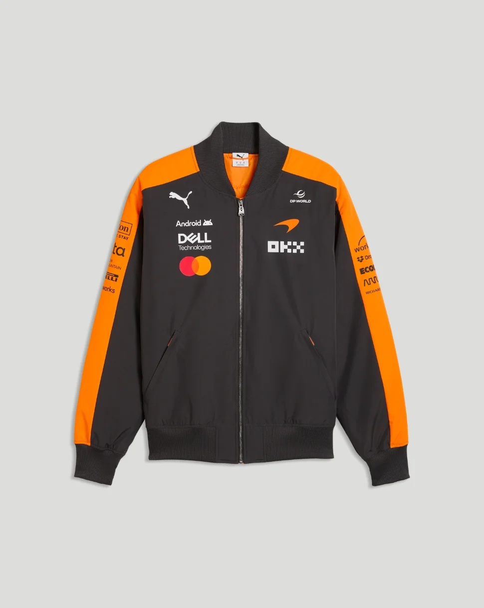 McLaren Men's Team Bomber Jacket - Papaya - Image 3
