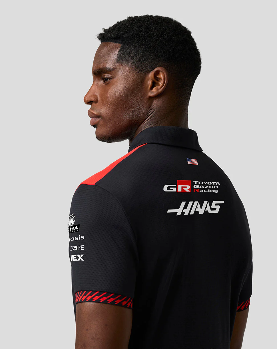 Official Haas Team Men's Short Sleeve Polo Shirt - Image 7