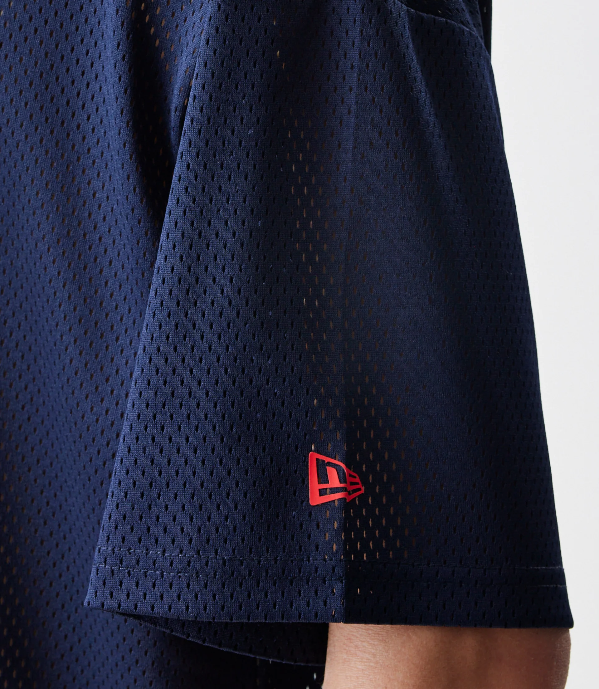 New Era Oracle Red Bull Racing Mens Graphic Oversized Mesh T-Shirt - Dark Blue - Image 5