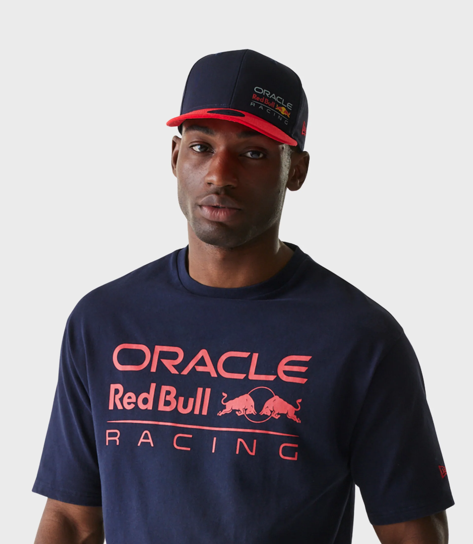 New Era Oracle Red Bull Racing Mens Oversized T-Shirt - Dark Blue - Image 4