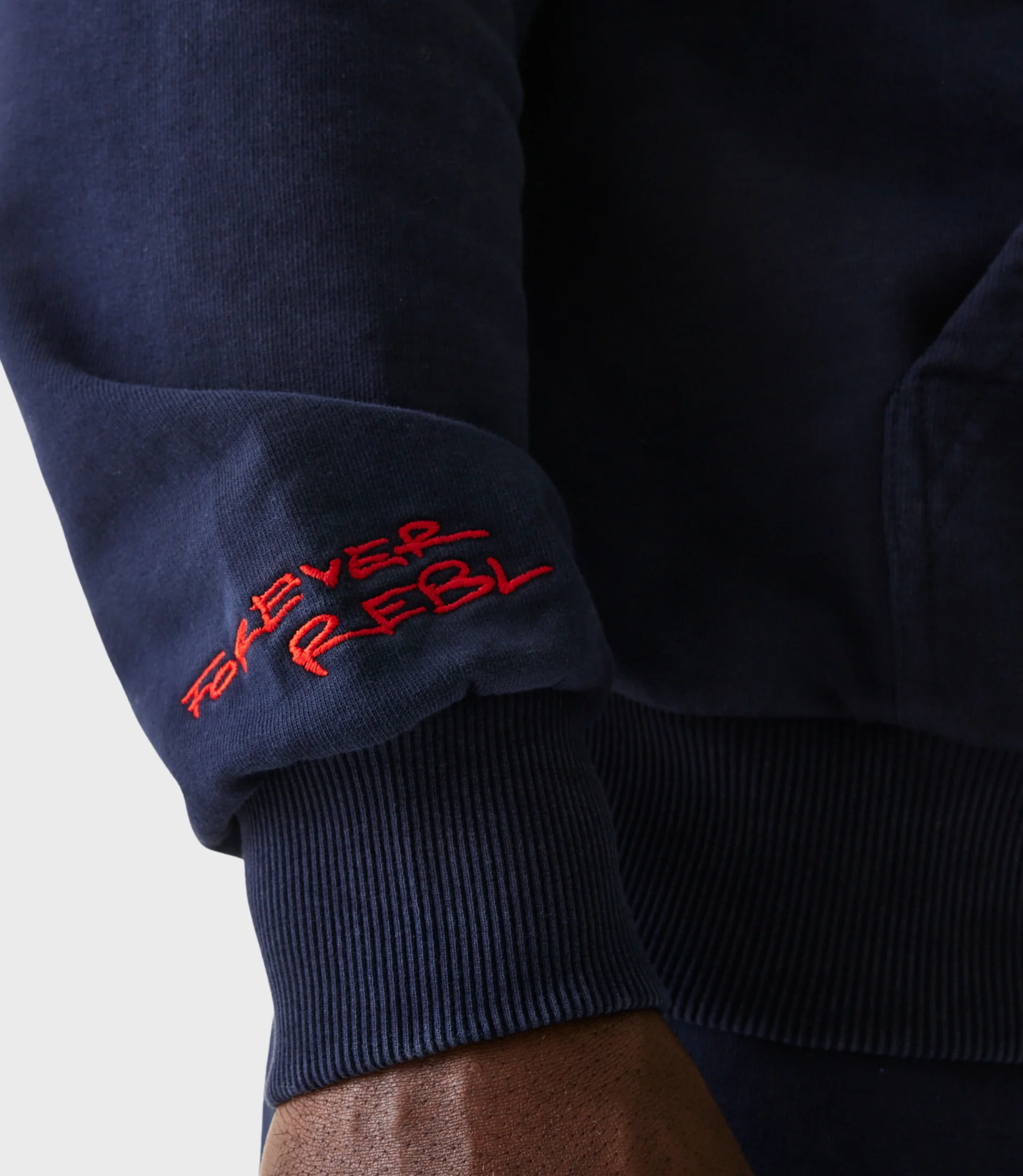 New Era Oracle Red Bull Racing Mens Oversized Zip Hoodie - Dark Blue - Image 5