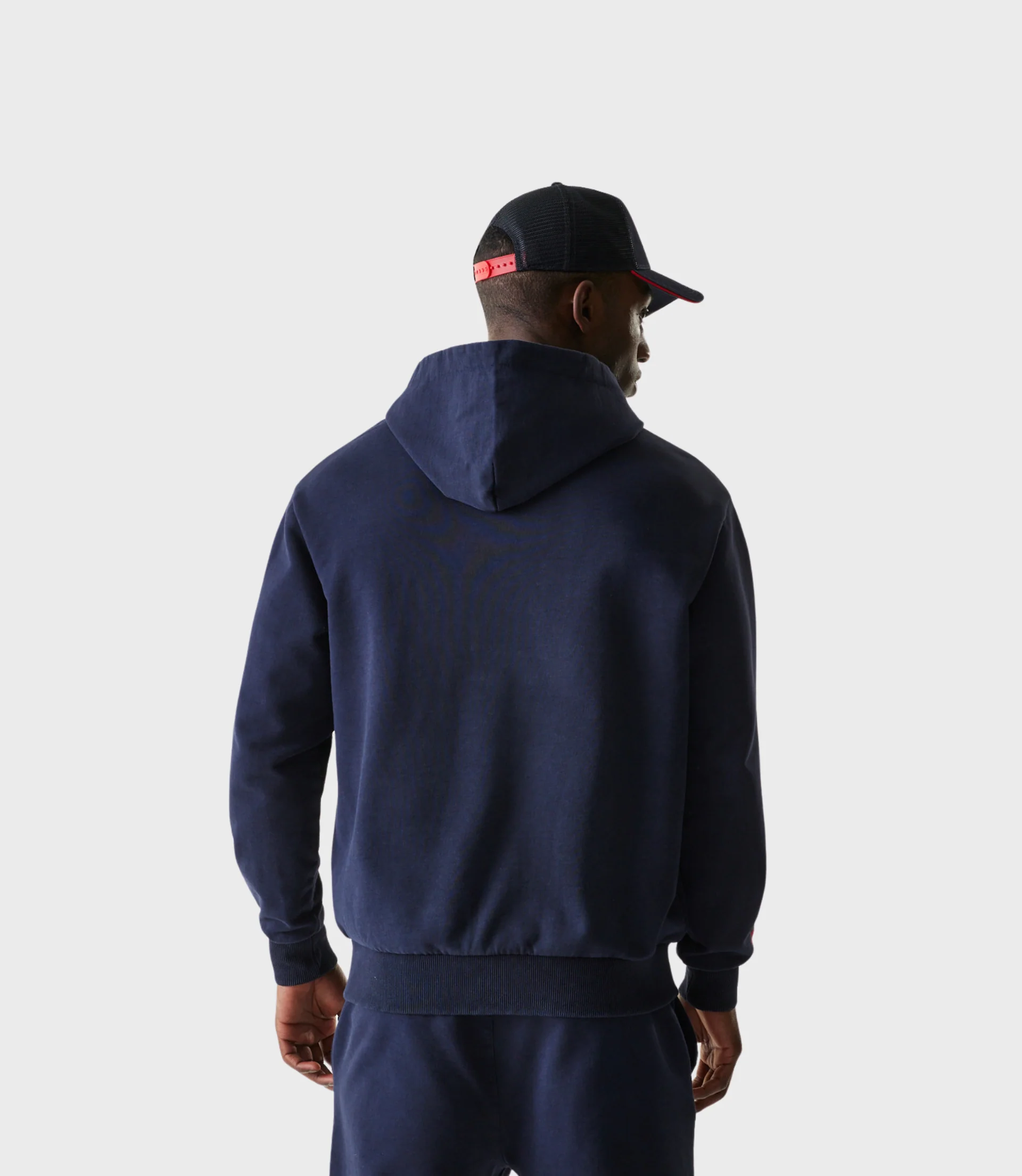 New Era Oracle Red Bull Racing Mens Oversized Zip Hoodie - Dark Blue - Image 7