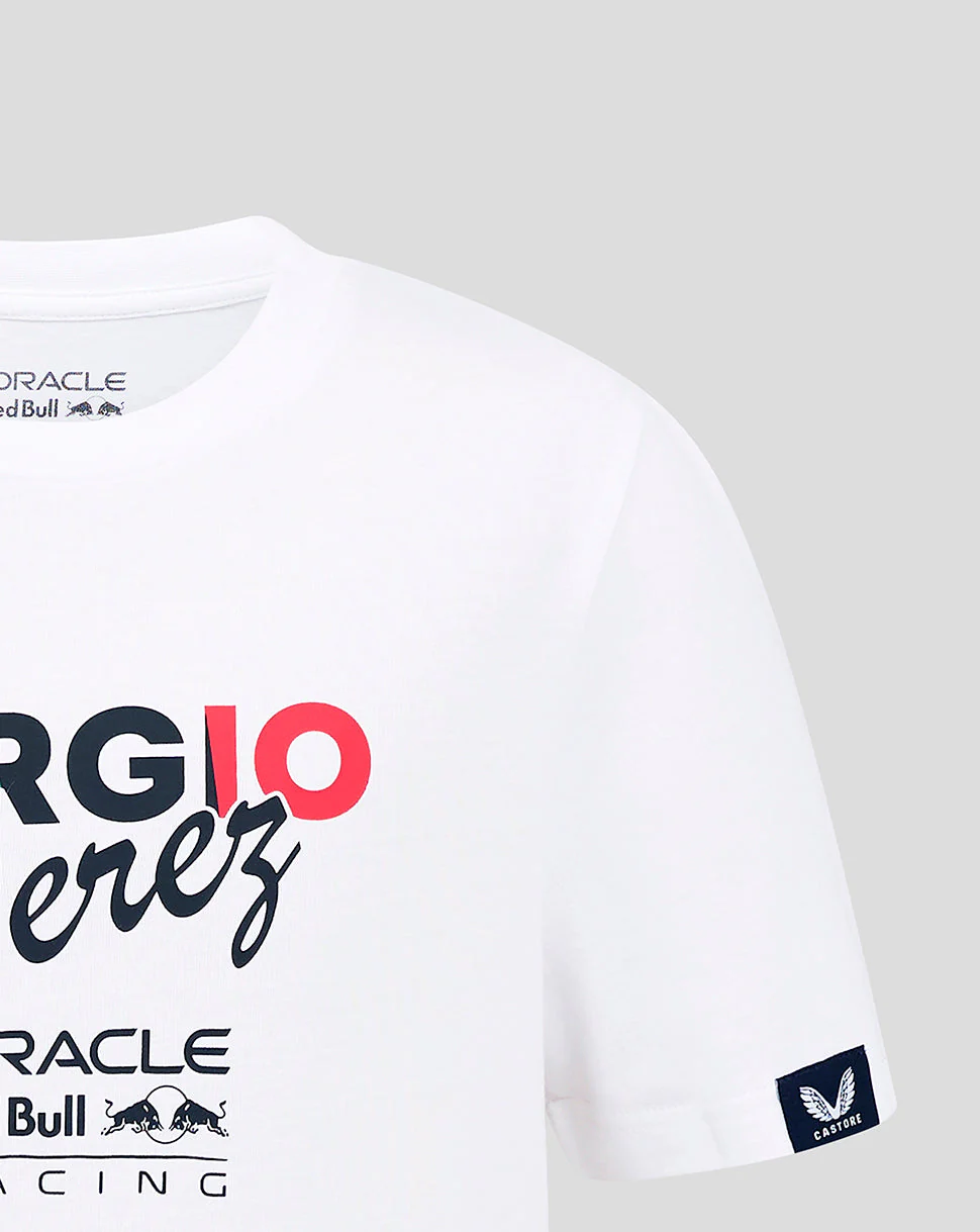 Oracle Red Bull Racing Junior Sergio Perez Flag T-Shirt - Brilliant White - Image 3