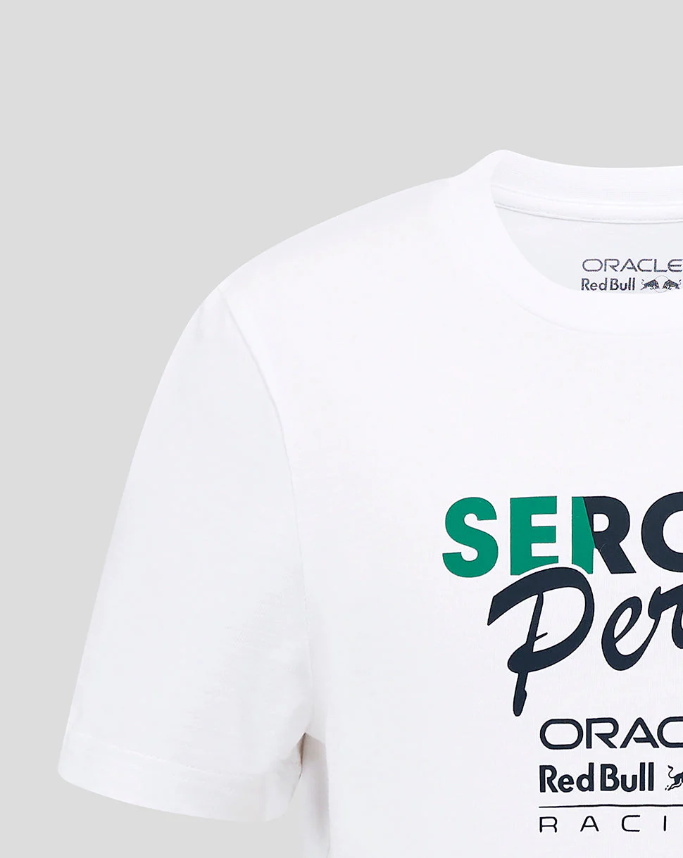 Oracle Red Bull Racing Junior Sergio Perez Flag T-Shirt - Brilliant White - Image 4