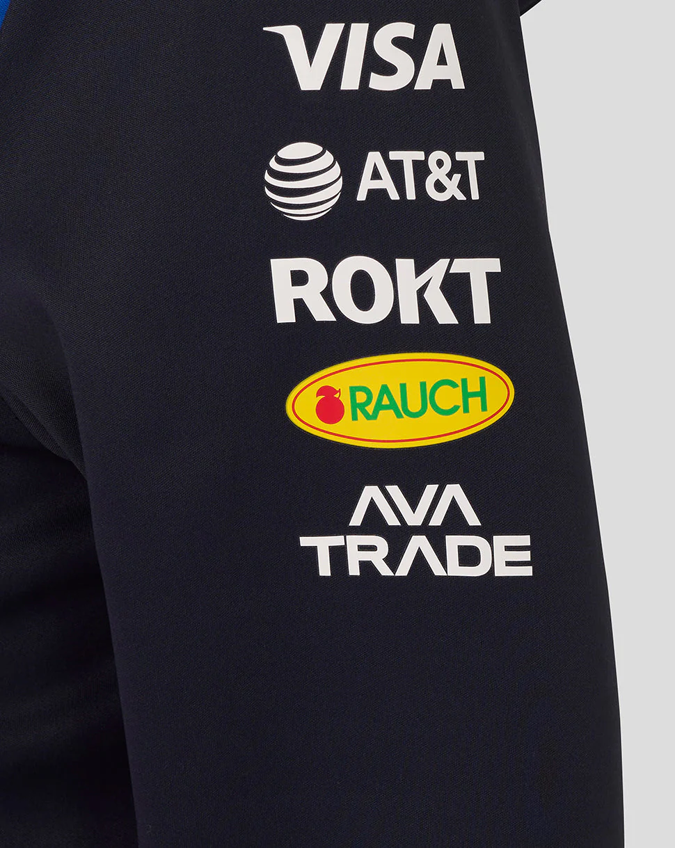 Oracle Red Bull Racing Juniors Teamline Full Zip Hoodie - Night Sky / Surf The Web - Image 4