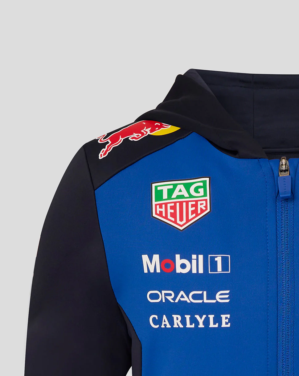 Oracle Red Bull Racing Juniors Teamline Full Zip Hoodie - Night Sky / Surf The Web - Image 6