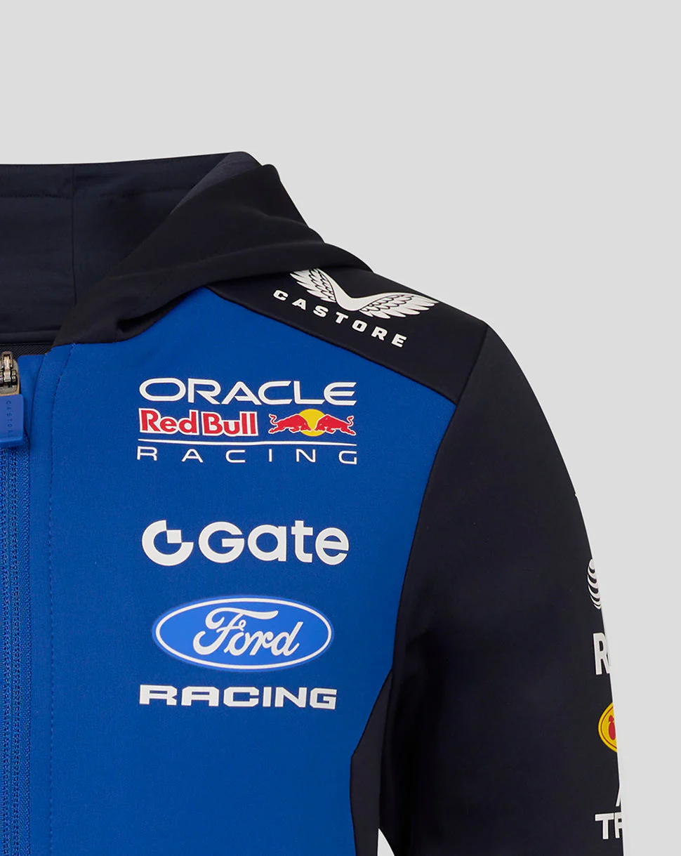Oracle Red Bull Racing Juniors Teamline Full Zip Hoodie - Night Sky / Surf The Web - Image 7