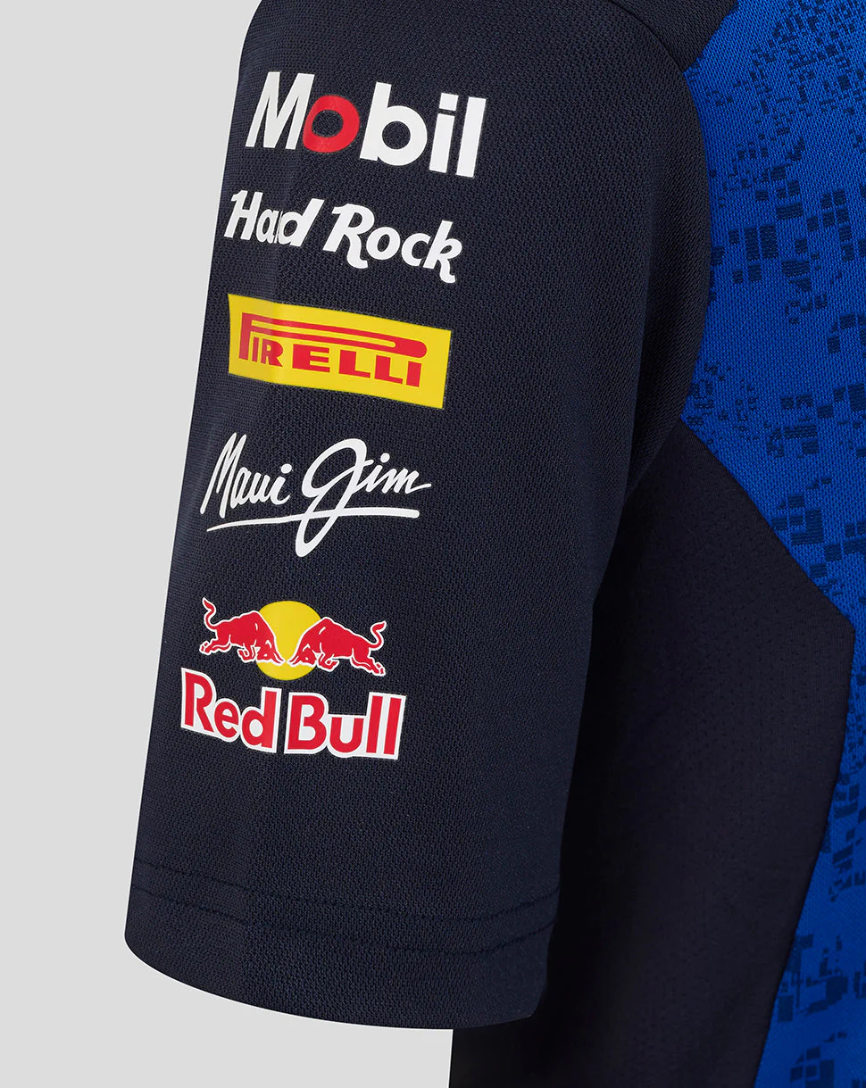Oracle Red Bull Racing Juniors Teamline Set Up T-Shirt - Night Sky / Surf The Web - Image 4