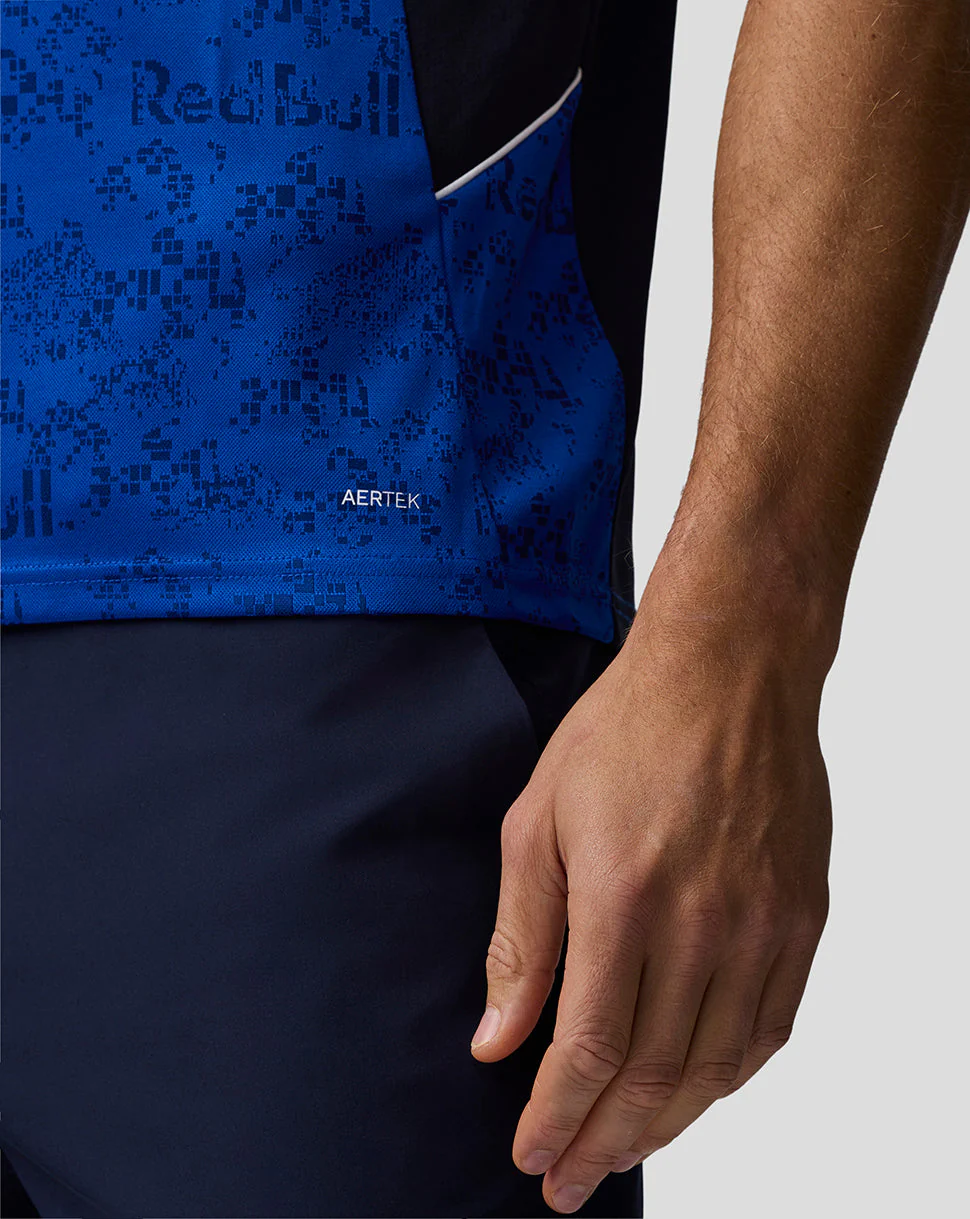 Oracle Red Bull Racing Mens Teamline Polo Shirt Shirt - Night Sky / Surf The Web - Image 7