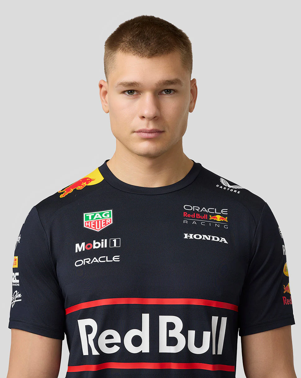 Oracle Red Bull Racing Mens Teamline Set Up T-Shirt - Night Sky - Image 4