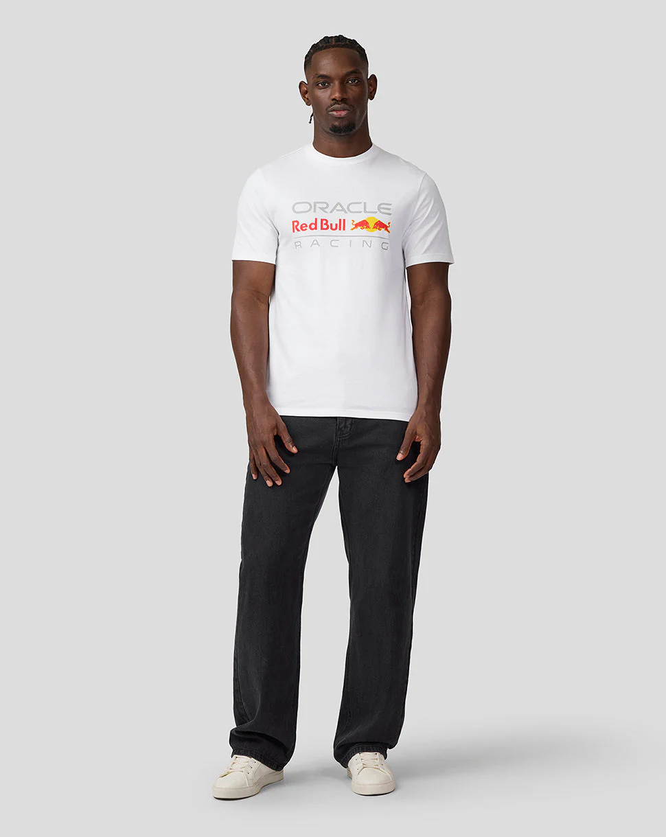 Oracle Red Bull Racing Unisex Large Front Logo T-Shirt - Brilliant White - Image 5