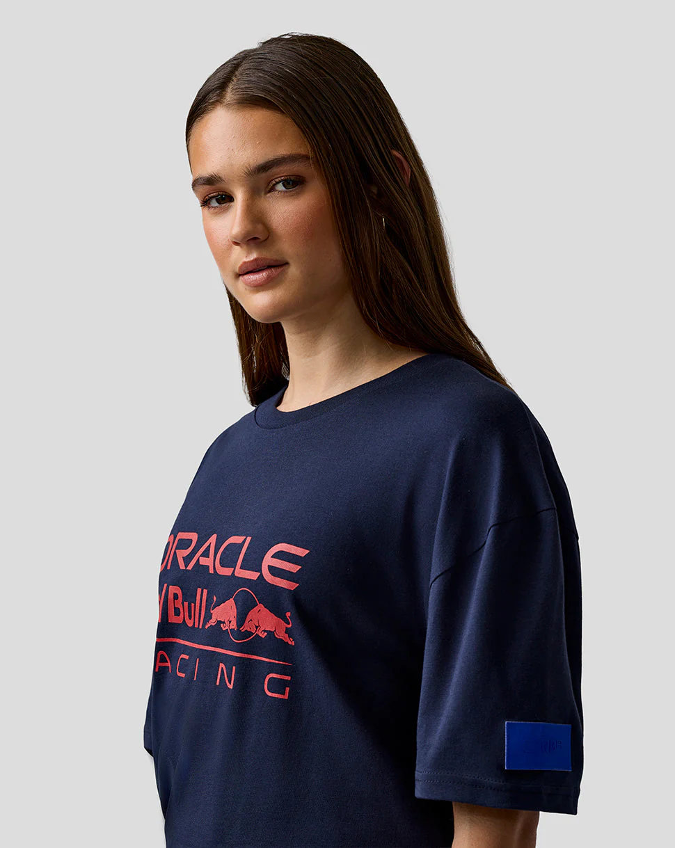 Oracle Red Bull Racing Unisex Relaxed Fit Logo T-Shirt - Night Sky - Image 10