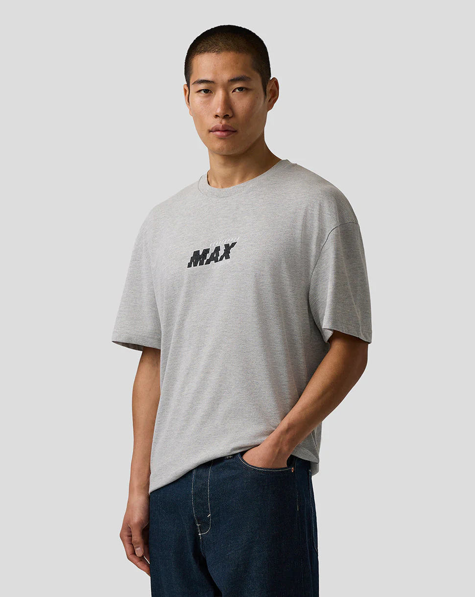 Oracle Red Bull Racing Unisex Max Verstappen Pixel Back Graphic T-Shirt - Grey Marl - Image 8