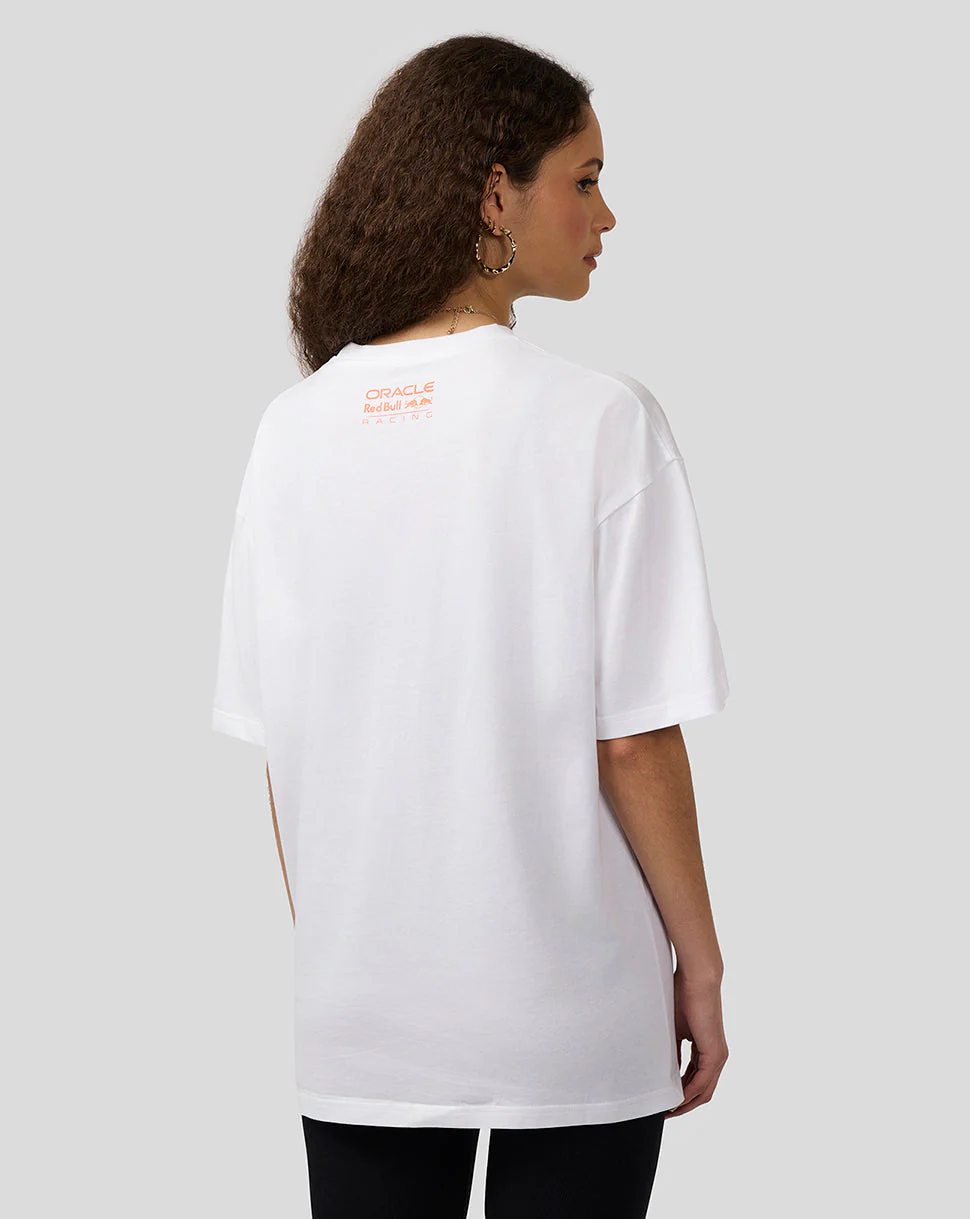 Oracle Red Bull Racing Unisex Max Verstappen Puzzle T-Shirt - Brilliant White - Image 3