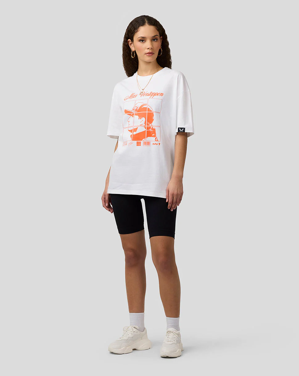Oracle Red Bull Racing Unisex Max Verstappen Puzzle T-Shirt - Brilliant White - Image 9