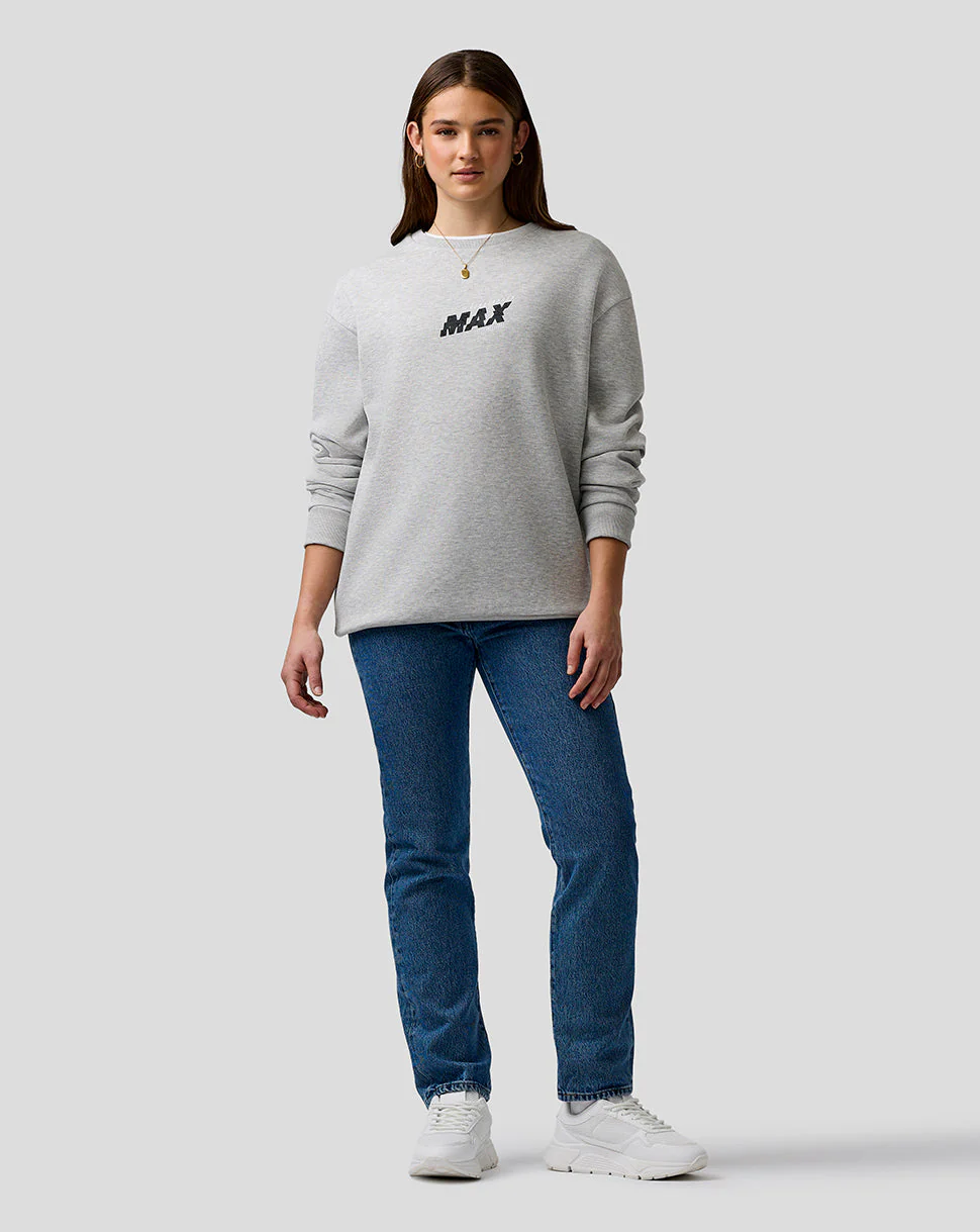 Oracle Red Bull Racing Unisex Max Verstappen Logo Sweatshirt - Grey Marl - Image 6