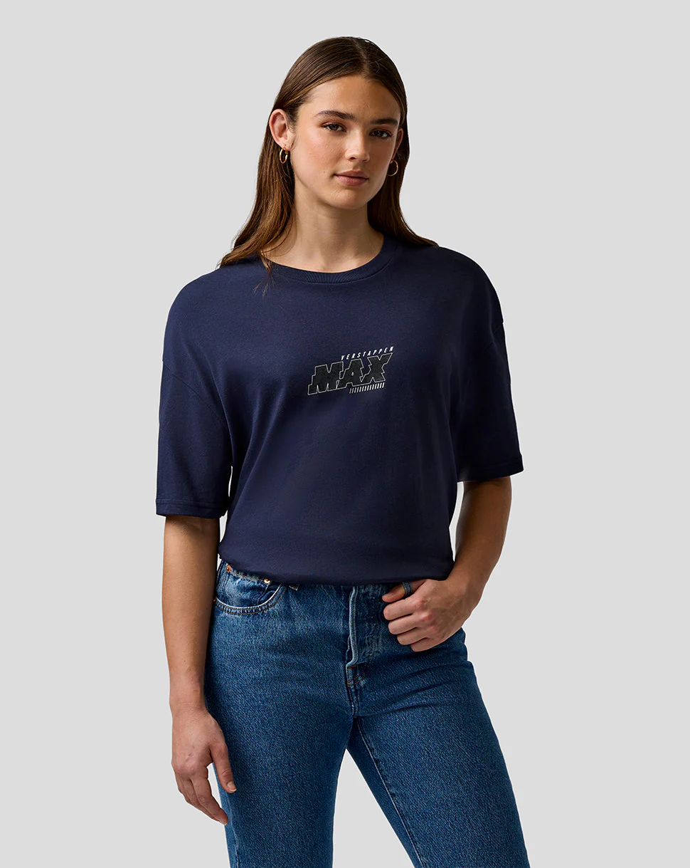 Oracle Red Bull Racing Unisex Max Verstappen Logo T-Shirt - Night Sky - Image 10